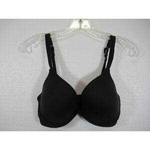 Barely There Invisible Lift Bra 34D Black Underwire BTT0